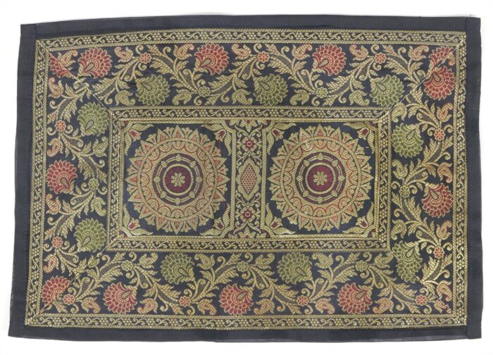 Banarasi Brocade Silk Table Runner Set - Image 4