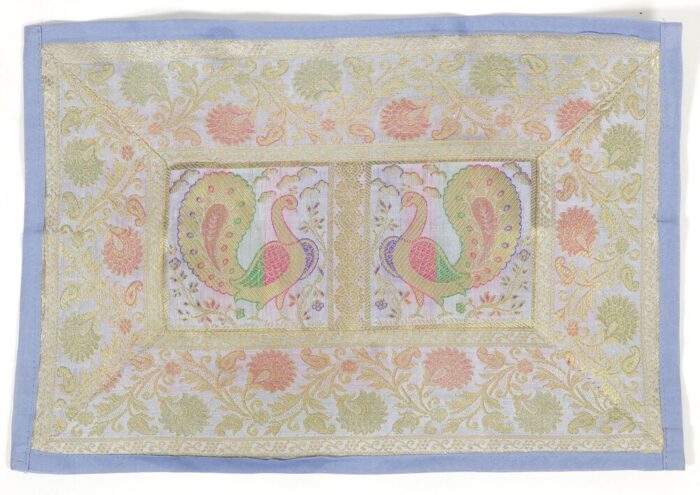 Banarasi Brocade Silk Table Runner Set - Image 2