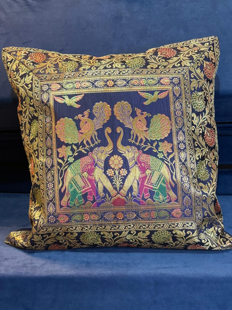 7fae9a4f-fd39-45e7-979b-aff72c0db1c2 Navy Blue with Elephant Design - Image 1