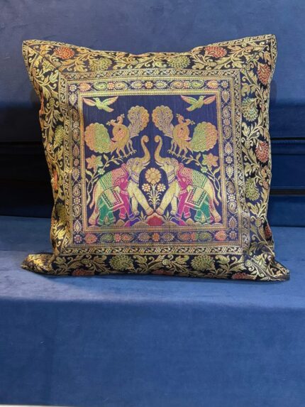 Navy Blue with Elephant Design