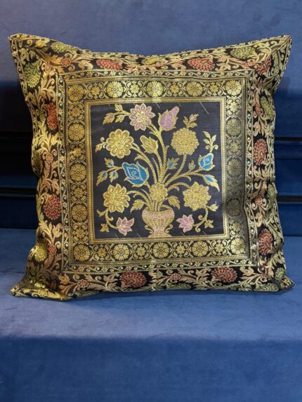 Black with Floral Motif Design